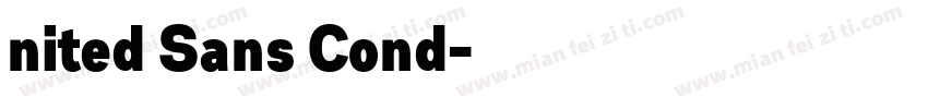 nited Sans Cond字体转换